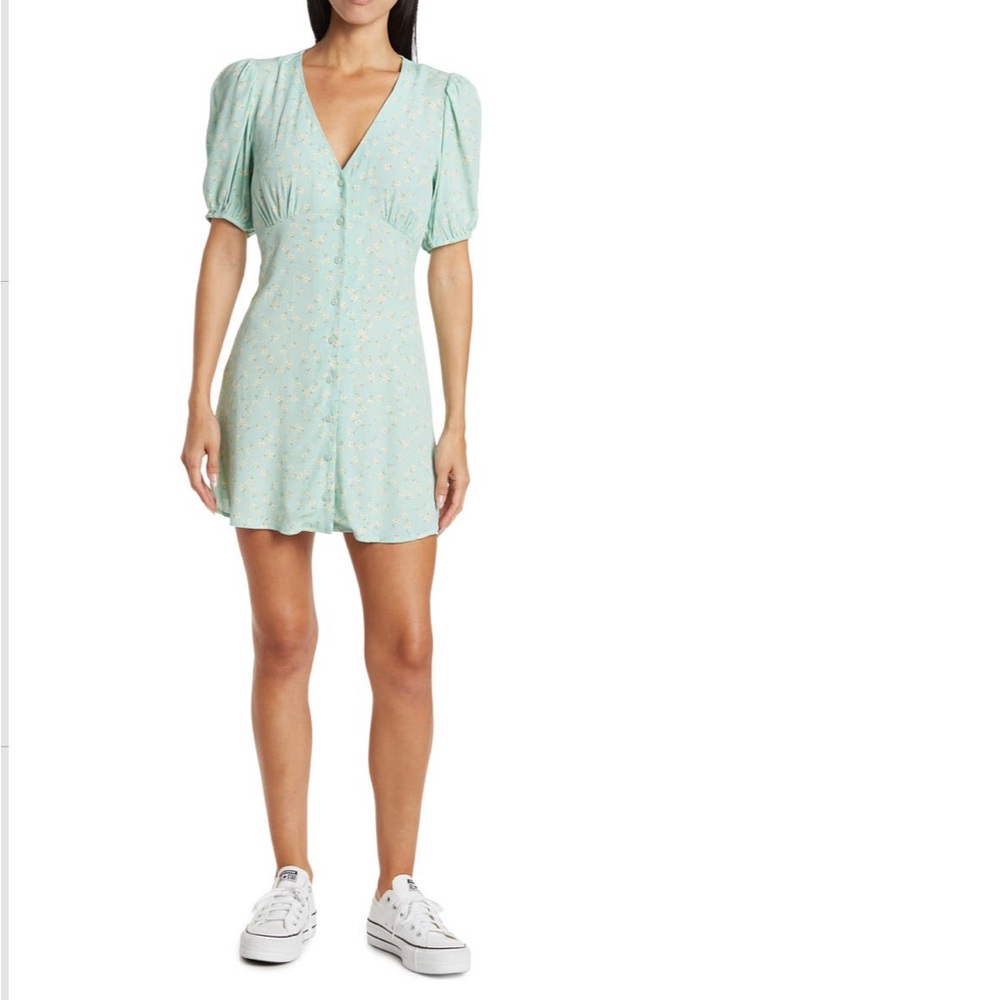 Elodie Floral Front Button Dress